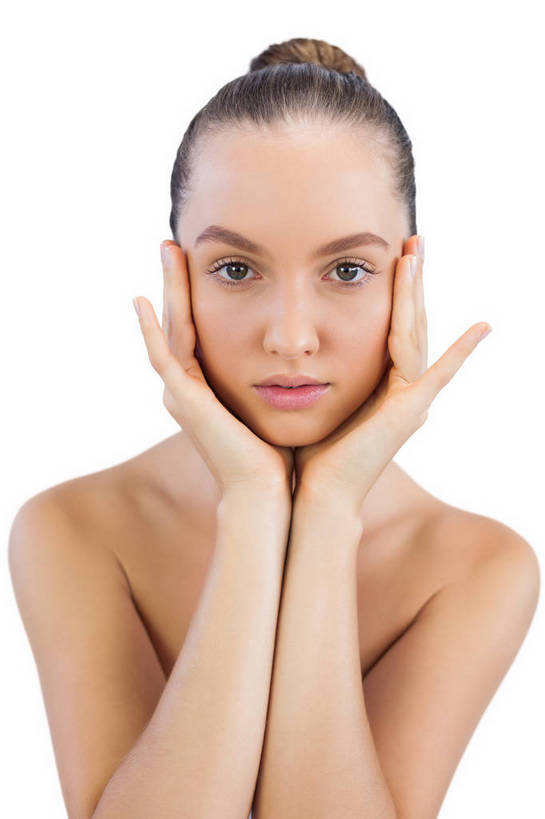 西方人,一个人,竖图,室内,白天,白色背景,正面,欧洲,欧洲人,仅一个年轻女性,仅一个女性,仅一个人,撑,阴影,反射,影子,托腮,注视,裸露,观察,看,托,摄影,影棚,观看,察看,关注,托下巴,裸,双手托腮,年轻女性,女人,女性,白种人,半身,彩图,影棚拍摄,拍摄