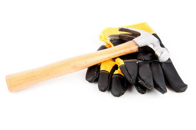 无人,横图,室内,特写,白天,白色背景,正面,安全,静物,敲打,锤子,工具,榔头,防护,黑色,手套,摄影,影棚,保护,五金,变形,紧固,矫正,保险,塑形,保全,周全,安稳,安定,牢固,防护手套,羊角锤,平安,彩图,影棚拍摄,拍摄