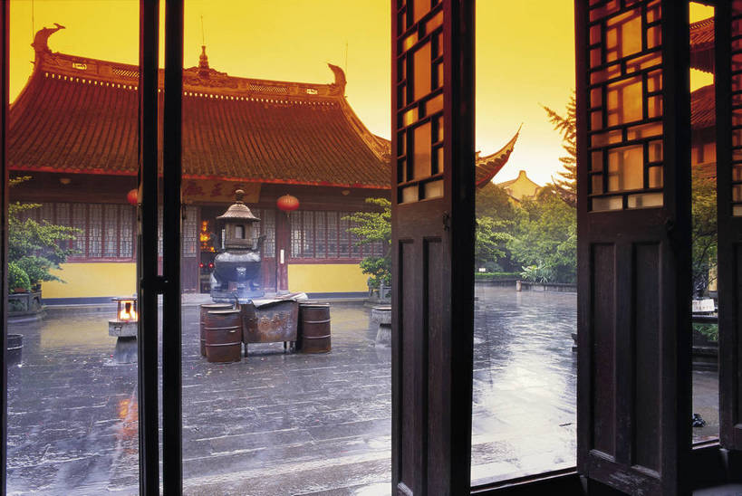 寺庙,横图,彩色,室外,白天,旅游,度假,名胜古迹,标志建筑,地标,建筑,上海,中国,遗迹,古迹,文化,文物,娱乐,建设,古建筑,享受,休闲,旅游胜地,放松,摄影,古代建筑,文明,古文明,龙华寺,彩图,旅行,庙,传统文化,bj174