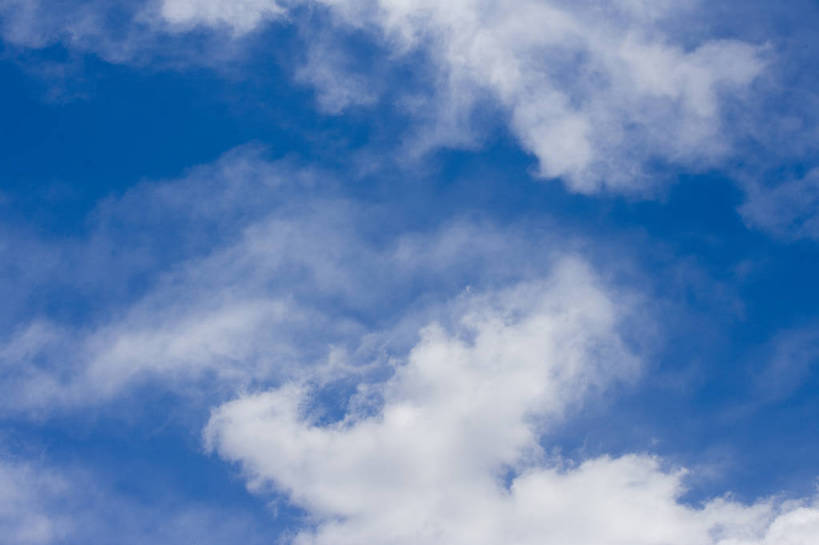 横图,彩色,室外,白天,静物,云,蓝色,白色,白云,天空,自然,摄影,蓝,简单,纯朴,彩图,bj174