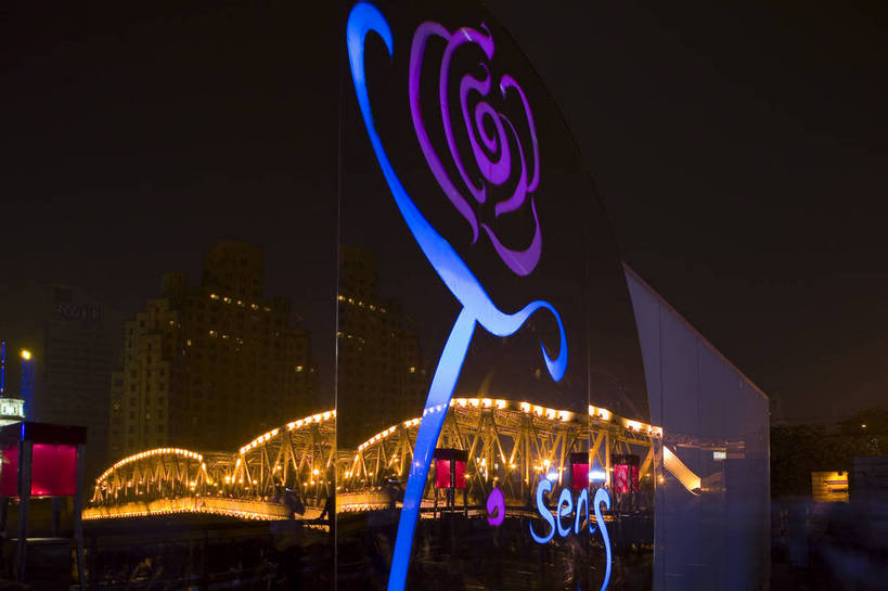 横图,彩色,室外,度假,美景,城市风光,城市,建筑,夜景,上海,中国,亚洲,图案,景观,桥,灯光,交通,娱乐,花,紫色,享受,休闲,金色,景色,放松,摄影,东亚,中华人民共和国,夜,旅行,目的地,bj174