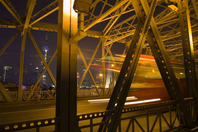 横图,彩色,室外,度假,美景,城市风光,城市,建筑,夜景,上海,中国,亚洲,结构,景观,桥,灯光,金黄,交通,娱乐,享受,休闲,景色,放松,摄影,东亚,中华人民共和国,夜,旅行,目的地,bj174