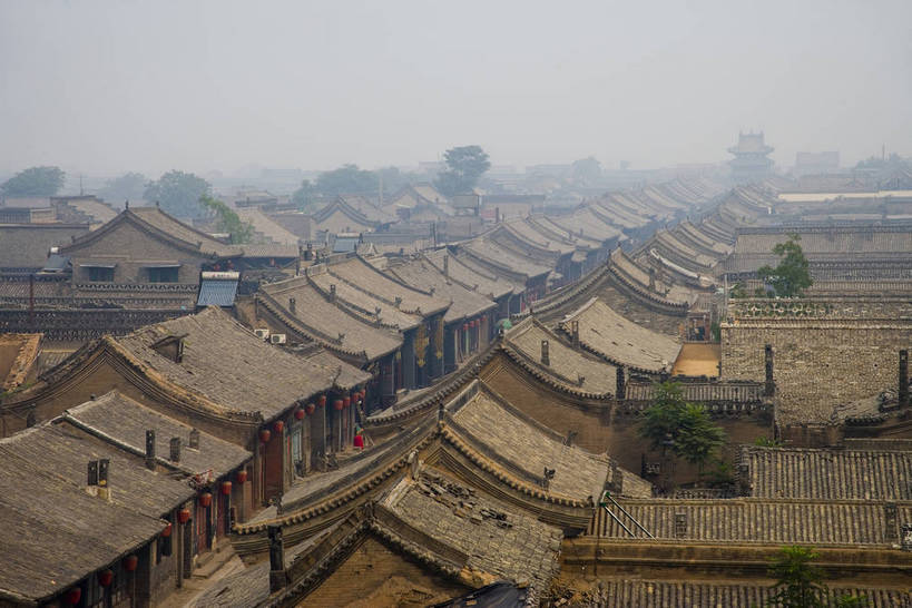 横图,俯视,彩色,室外,白天,旅游,建筑,平遥,中国,亚洲,一片,瓦片,屋顶,历史,墙壁,古代,摄影,东亚,山西省,中华人民共和国,古远,彩图,旅行,目的地,房子,平遥古城,bj174