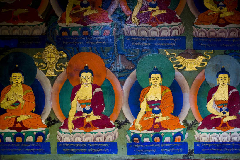 横图,室外,白天,名胜古迹,建筑,中国,亚洲,清澈,历史,文化,西藏,少数民族,民族,画,古代,蓝色,天空,天,旅游胜地,摄影,宗教,佛教,藏,书画,东亚,油彩,佛陀,西藏自治区,藏传佛教,扎什伦布寺,日喀则,日喀则市,中华人民共和国,西南地区,古远,明澈,清彻,清亮,尼色日山,彩图,庙,格鲁派寺院,吉祥须弥寺,中国少数民族,bj174