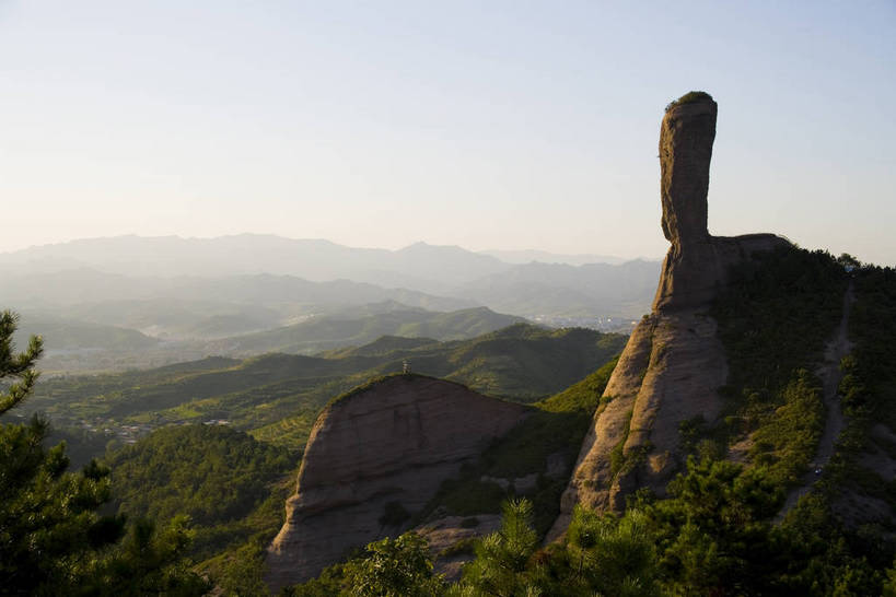 公园,横图,室外,白天,石头,建筑,中国,亚洲,柱子,山峦,历史,古代,自然,旅游胜地,摄影,东亚,中华人民共和国,华北地区,河北,河北省,冀,承德,承德市,古远,彩图,磬锤峰,棒槌山,磬锤峰国家级森林公园,bj174