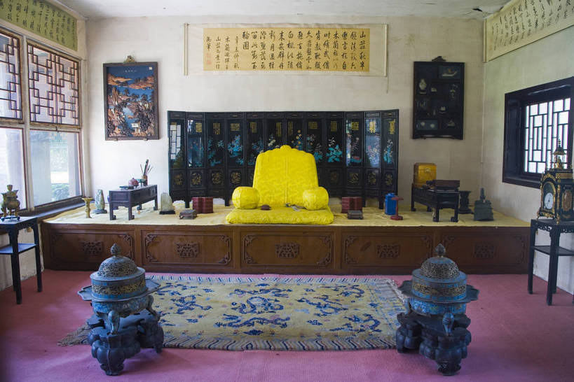 宫殿,横图,室内,白天,湖,卧室,建筑,避暑山庄,中国,亚洲,香炉,房屋,历史,古代,旅游胜地,摄影,字画,鼎,东亚,世界文化遗产,中华人民共和国,华北地区,河北,河北省,冀,宝座,承德,承德市,古远,龙椅,展馆,彩图,睡房,卧房,承德避暑山庄,承德离宫,热河行宫,bj174