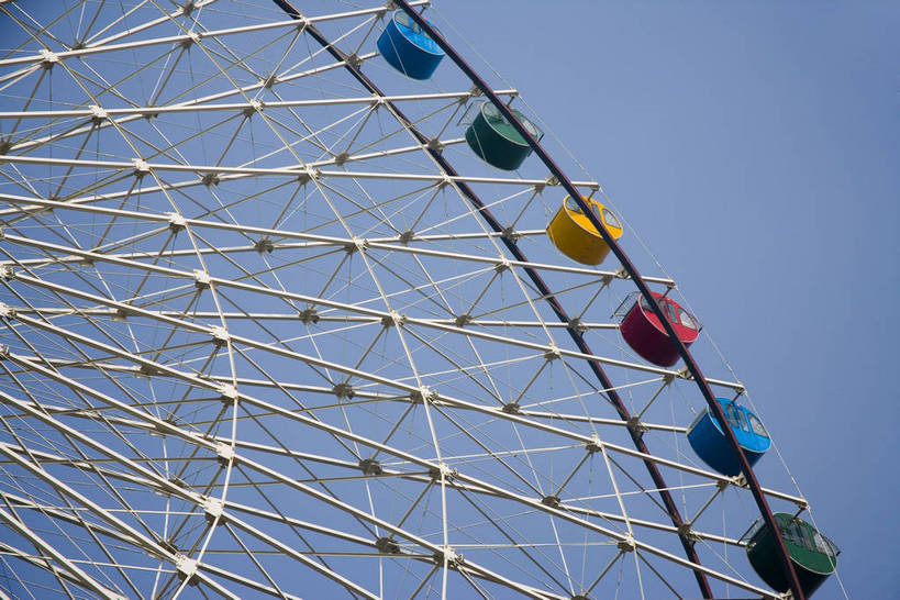 公园,横图,室外,白天,建筑,中国,亚洲,摩天轮,旋转,历史,山东,古代,旅游胜地,摄影,东亚,济南,中华人民共和国,古远,彩图,大明湖,bj174