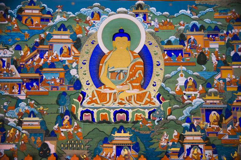 寺庙,横图,彩色,室内,旅游,绘画,名胜古迹,标志建筑,地标,建筑,中国,亚洲,朝拜,节日,民俗,鲜艳,彩绘,图片,文化遗产,建筑群,文化,建设,佛,壁画,虔诚,祈祷,健康,许愿,摄影,宗教,佛教,信仰,古代建筑,纪念,祈求,祭祀,中国文化,参观,东亚,甘肃省,藏传佛教,拉卜楞寺,中华人民共和国,甘南,释教,夏河,平安,旅行,游览,庙,寺,传统文化,bj174