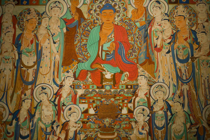 横图,彩色,室内,旅游,度假,绘画,名胜古迹,标志建筑,地标,建筑,敦煌,中国,亚洲,节日,遗迹,艺术,装饰,彩绘,图片,墙,文化遗产,古迹,历史,文化,文物,娱乐,建设,佛,古建筑,壁画,墙壁,墙面,古代,虔诚,祈祷,享受,休闲,健康,飞天,旅游胜地,放松,许愿,摄影,宗教,佛教,信仰,纪念,华丽,修饰,祈求,点缀,珍贵,文明,中国文化,传说,参观,古文明,东亚,甘肃省,中华人民共和国,衬托,美观,雅致,雅观,释教,古远,古代文明,平安,画画,旅行,游览,传统文化,敦煌壁画,bj174