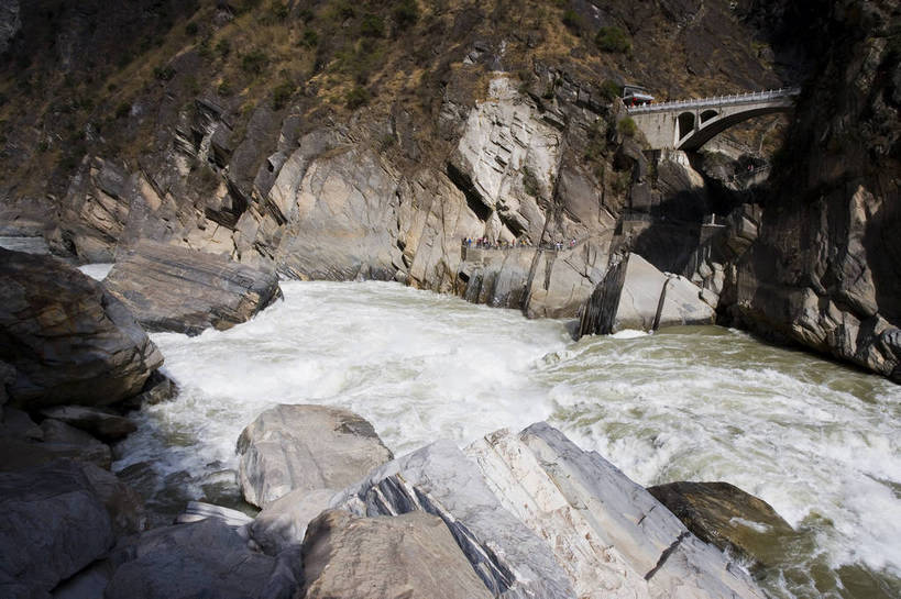 横图,室外,白天,旅游,峡谷,中国,亚洲,民俗,景观,云南,特色,自然,景色,人文景观,中国文化,自然风光,东亚,虎跳峡,中华人民共和国,河,旅行,传统文化,bj174