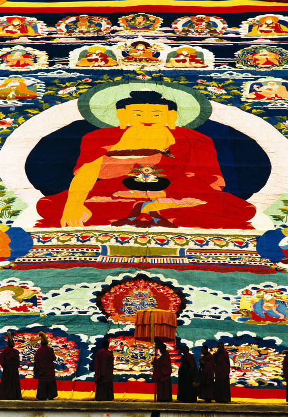 竖图,中国,亚洲,西藏,画,竖,摄影,佛教,矗立,耸立,佛祖,东亚,喇嘛,中华人民共和国,挺立,彩图,bj174