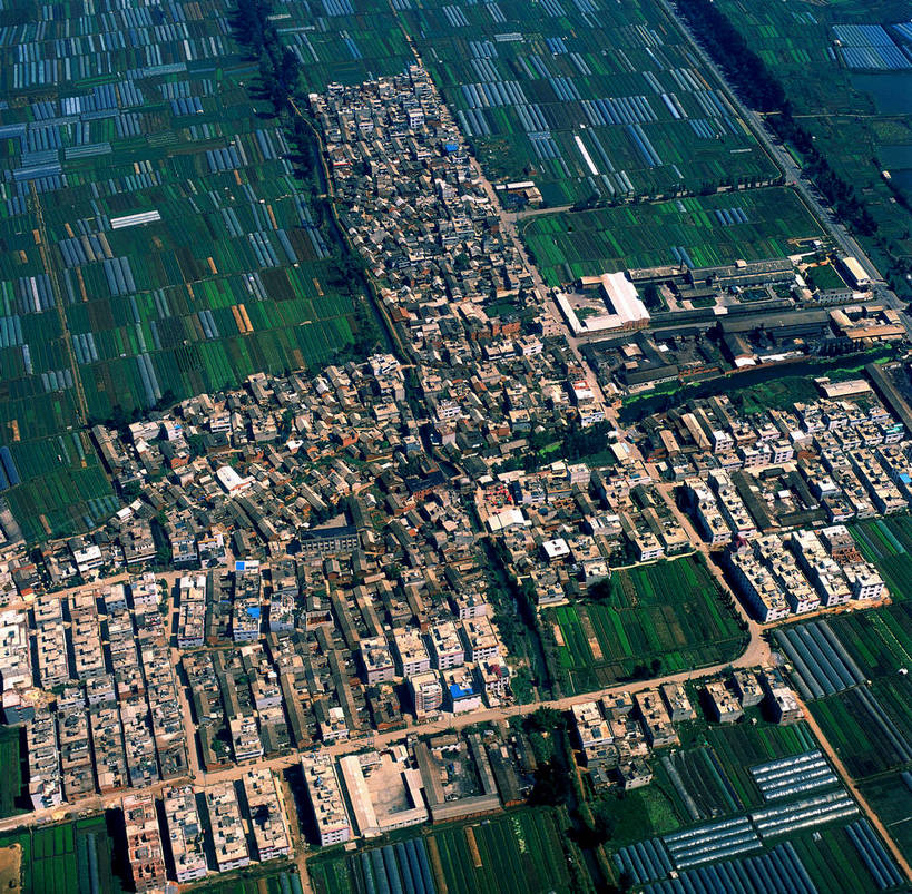 农田,横图,全景,航拍,彩色,室外,白天,旅游,中国,亚洲,城镇,西藏,远景,旅游胜地,摄影,鸟瞰,东亚,中华人民共和国,旅行,bj174