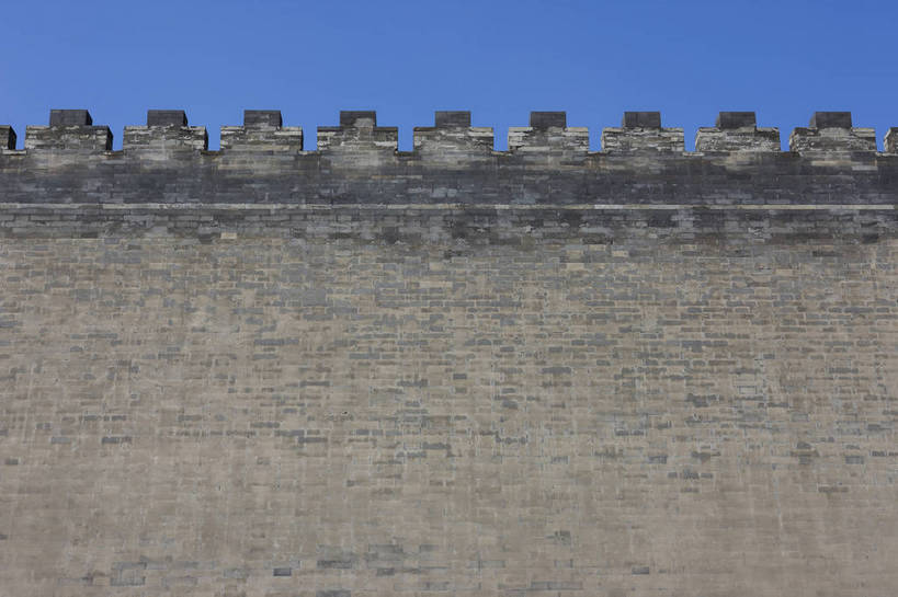 故宫,横图,室外,白天,北京,中国,亚洲,墙,东亚,中华人民共和国,bj174