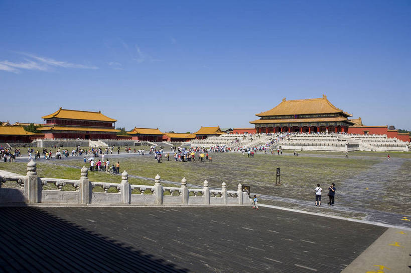 故宫,横图,室外,白天,建筑,北京,中国,亚洲,雕刻,历史,古代,白云,天空,中国文化,东亚,中华人民共和国,古远,皇家,传统文化,bj174