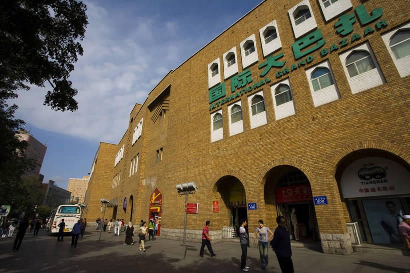 宾馆,横图,彩色,室外,特写,白天,旅游,建筑,酒店,中国,亚洲,摄影,东亚,乌鲁木齐,新疆,国际大巴扎,中华人民共和国,旅行,二道桥,bj174