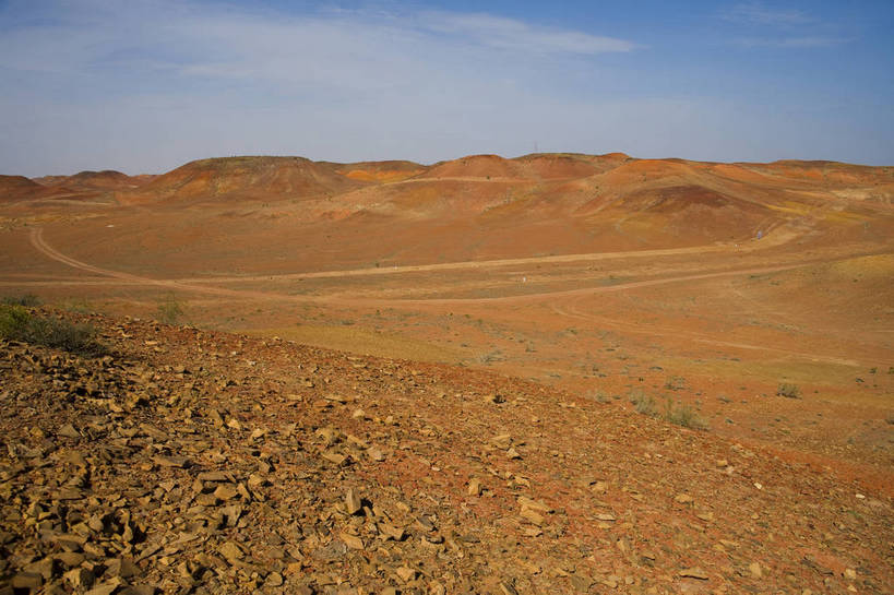 无人,横图,彩色,室外,特写,白天,中国,亚洲,矿石,景观,红色,自然,摄影,矿山,自然风光,东亚,新疆,中华人民共和国,新疆维吾尔自治区,西北地区,昌吉,昌吉回族自治州,昌吉州,新,吉木萨尔县,火烧山,bj174