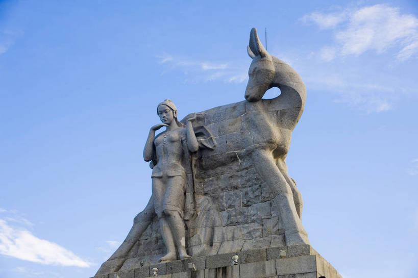 无人,公园,横图,彩色,室外,特写,白天,旅游,建筑,雕塑,三亚,中国,亚洲,雕像,景观,海南,天空,旅游胜地,摄影,海南省,度假村,东亚,三亚市,中华人民共和国,华南地区,琼,旅行,鹿回头半岛,鹿回头公园,鹿回头山顶公园,鹿回头,bj174