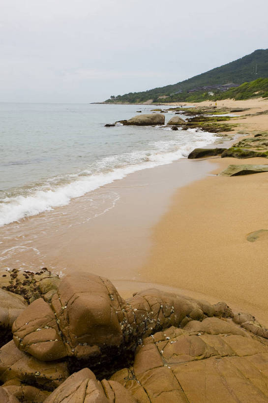 无人,竖图,彩色,室外,白天,旅游,海浪,海洋,沙滩,三亚,中国,亚洲,海南,天空,休闲,旅游胜地,竖,摄影,海滨,东亚,中华人民共和国,海,海滩,旅行,南山文化旅游区,bj174