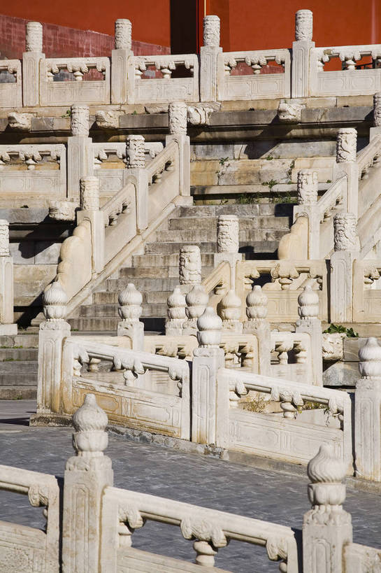 无人,故宫,宫殿,栏杆,竖图,彩色,室外,白天,名胜古迹,建筑,北京,中国,亚洲,景观,文化遗产,台阶,竖,摄影,古代建筑,中国文化,东亚,中华人民共和国,传统文化,bj174