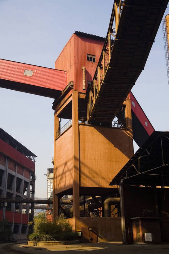 无人,工厂,竖图,彩色,室外,特写,白天,北京,中国,亚洲,工具,设备,管道,竖,工业,摄影,厂房,东亚,中华人民共和国,首钢,bj174