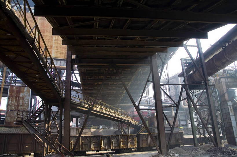 无人,工厂,横图,彩色,室外,特写,白天,北京,中国,亚洲,工具,设备,管道,工业,摄影,厂房,东亚,中华人民共和国,首钢,bj174