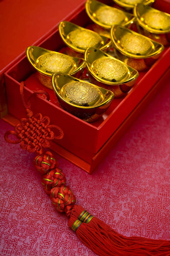 无人,竖图,彩色,室内,静物,中国,许多,装饰,图片,艺术品,很多,盒子,装饰品,中国结,多个,竖,财富,摄影,礼品,中国文化,东亚,影棚拍摄,元宝,传统文化,bj174