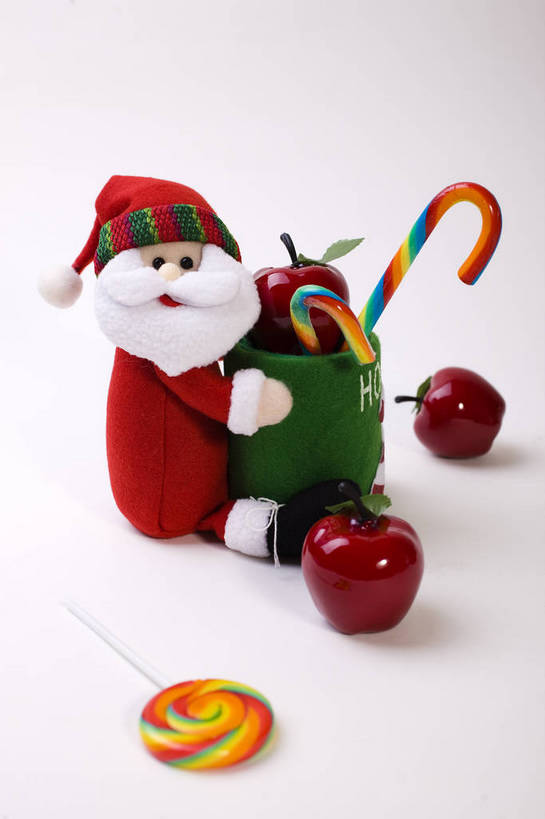 无人,竖图,彩色,室内,苹果,静物,中国,许多,圣诞老人,装饰,图片,糖果,艺术品,圣诞,很多,装饰品,多个,竖,摄影,礼品,东亚,影棚拍摄,bj174