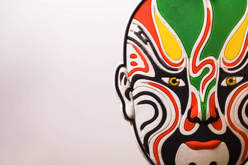 无人,横图,彩色,室内,特写,静物,中国,图片,装饰品,一个,脸谱,饰品,中国结,摄影,单个,中国文化,京剧,东亚,影棚拍摄,传统文化,bj174