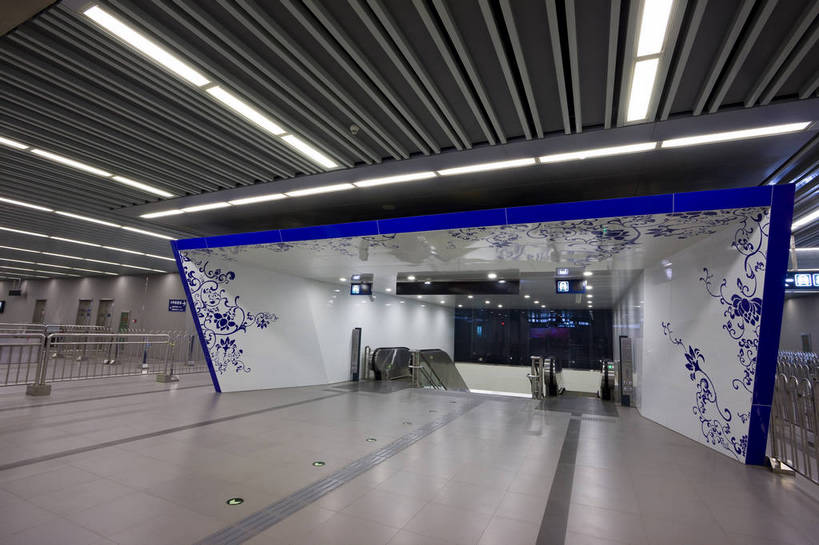 横图,彩色,室内,地铁,车站,北京,中国,出口,入口,图片,扶梯,灯光,站台,轨道交通,交通,大厅,摄影,东亚,bj174