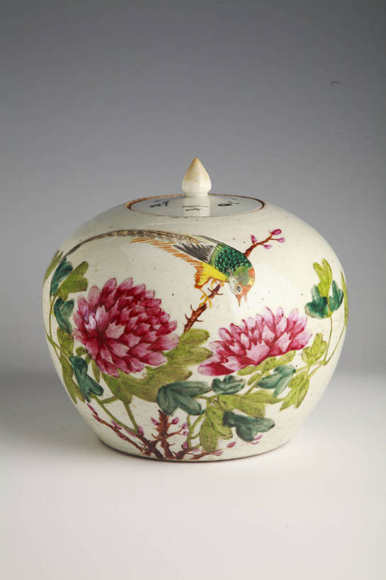 竖图,彩色,牡丹花,鸟,静物,中国,花纹,纹路,鸟类,彩绘,瓷器,盖子,罐子,图片,纹理,陶瓷,文化遗产,陶瓷制品,艺术品,古典,历史,文化,文物,装饰品,古代,一个,瓶子,工艺品,摄影,单个,古董,富贵,古物,中国文化,斑纹,古玩,东亚,肌理,鼠姑,鹿韭,白茸,百雨金,浓情,圆满,金鸡,古远,彩釉,古代文明,美术工艺,锦鸡,富贵花,洛阳花,牡丹,木芍药,芍药,影棚拍摄,传统文化,盖罐,bj174