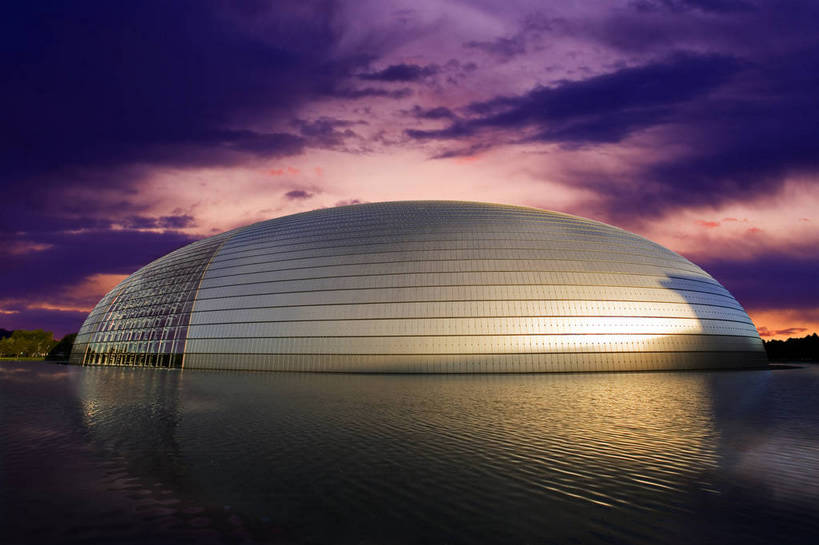 无人,横图,彩色,室外,特写,白天,旅游,度假,名胜古迹,标志建筑,地标,建筑,剧院,北京,中国,亚洲,遗迹,水池,云层,合成,古迹,文物,娱乐,建设,古建筑,国家大剧院,现代建筑,白云,天空,享受,休闲,旅游胜地,彩云,放松,摄影,特效,古文明,东亚,中华人民共和国,旅行,bj174