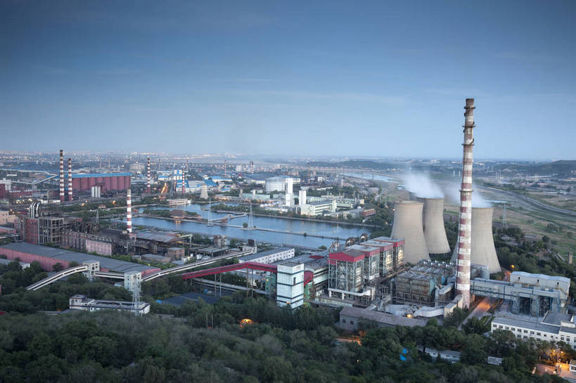 无人,工厂,横图,室外,白天,旅游,北京,中国,设备,现代,工业,经济,冶炼,东亚,繁荣,炼钢,旅行,制造厂,生产工厂,首钢,高炉,冶炼设备,bj174