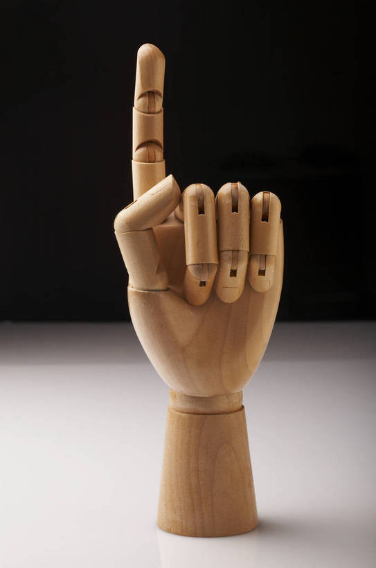 手,关节,无人,竖图,棚拍,白色背景,静物,伸展,黑色背景,弯曲,结构,木质,手势,向上,指向,灵活,生动,bj174