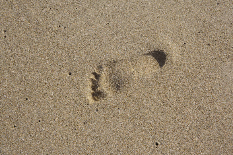 横图,彩色,室外,特写,白天,旅游,沙滩,三亚,脚印,沙子,图片,海南,自然,摄影,印记,海滩,旅行,亚龙湾,bj174