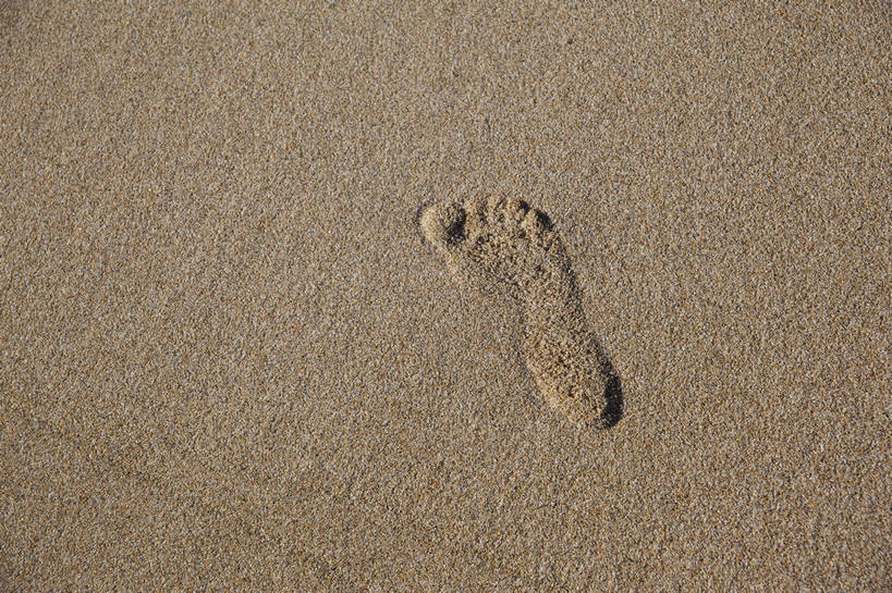 横图,彩色,室外,特写,白天,旅游,沙滩,三亚,脚印,沙子,图片,海南,自然,摄影,印记,海滩,旅行,亚龙湾,bj174