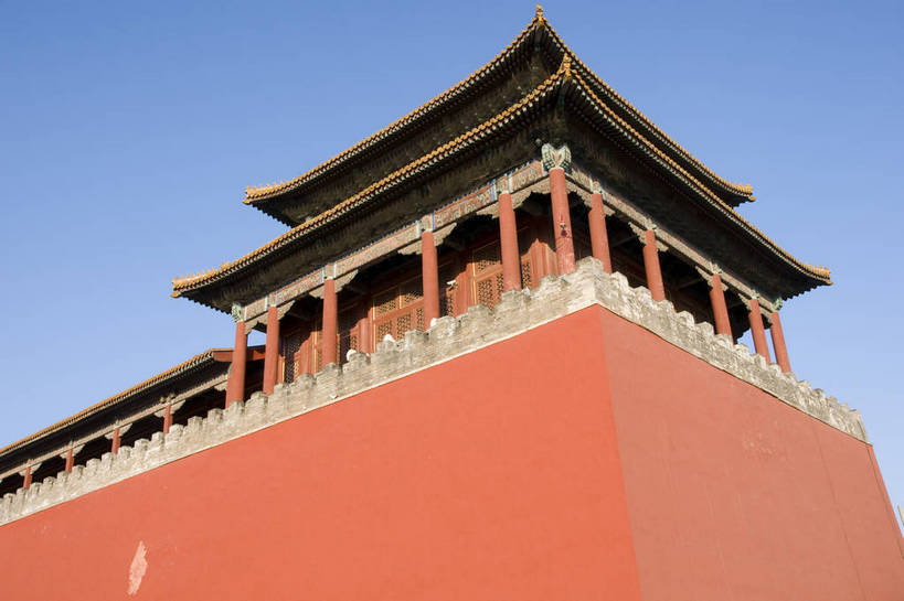 无人,摄影师,故宫,宫殿,横图,彩色,室外,白天,仰视,旅游,建筑,北京,中国,亚洲,古老,宏伟,古迹,文化,文物,城门,古建筑,午门,东方,蓝天,紫禁城,城楼,晴朗,晴天,雄伟,文明,近景,摄像师,世界文化遗产,bj174