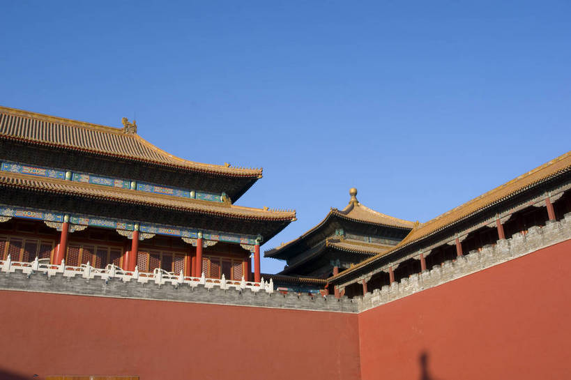 无人,摄影师,故宫,宫殿,横图,彩色,室外,白天,仰视,旅游,建筑,北京,中国,亚洲,古老,宏伟,古迹,文化,文物,城门,古建筑,午门,东方,蓝天,紫禁城,城楼,晴朗,晴天,雄伟,文明,近景,摄像师,世界文化遗产,bj174