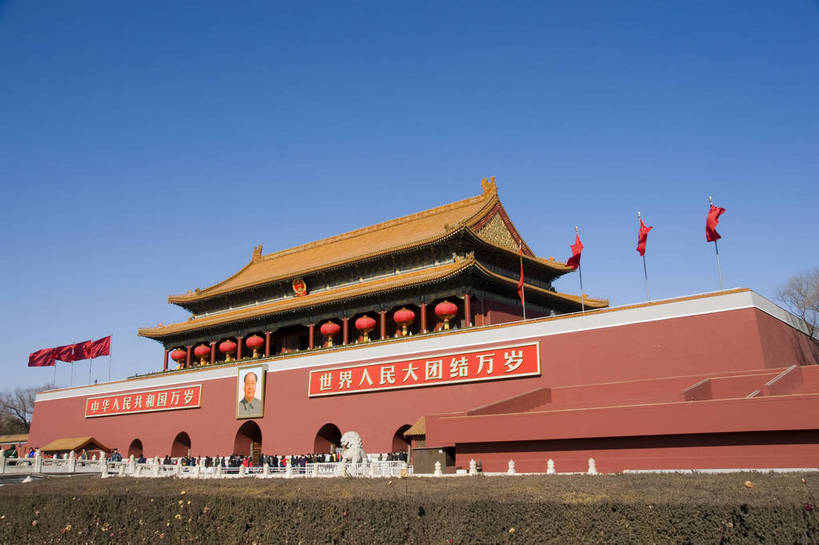 无人,摄影师,天安门,横图,彩色,室外,白天,旅游,城市,建筑,中国,亚洲,古典,历史,文化,古建筑,东方,建筑物,风景,蓝天,城楼,晴朗,晴天,雄伟,近景,政治,摄像师,标志性建筑,bj174