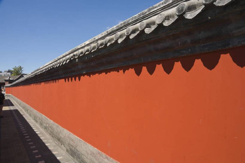 无人,摄影师,横图,彩色,室外,白天,旅游,名胜古迹,建筑,北京,中国,亚洲,围墙,古迹,历史,文化,文物,遗址,名胜,风景,蓝天,阳光,晴天,文明,古朴,摄像师,鼓楼,幽静,bj174