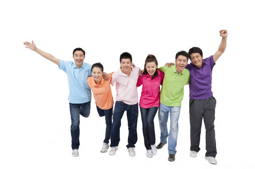 东方人,中年人,伙伴,站,微笑,横图,彩色,室内,白天,正面,时尚,友谊,合作,团队,北京,中国,图片,许多人,美丽,年轻,T恤,休闲装,排列,一群人,享受,休闲,活力,可爱,美女,亲密,自信,摄影,生活方式,青春,优雅,勾肩搭背,同伴,团结,友情,男人,男性,年轻男性,年轻女性,女人,女性,亚洲人,中国人,年轻人,举手,全身,影棚拍摄,高兴,愉快,bj174