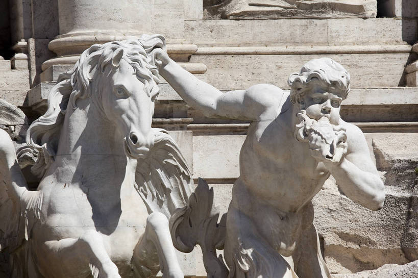 横图,彩色,室外,白天,旅游,度假,名胜古迹,标志建筑,地标,建筑,喷泉,雕塑,意大利,罗马,遗迹,艺术,雕像,图片,古城,建筑群,古典,古迹,文物,娱乐,建设,古建筑,地标建筑,享受,休闲,旅游胜地,放松,摄影,文明,古文明,世界文化遗产,许愿池,旅行,传统文化,bj174