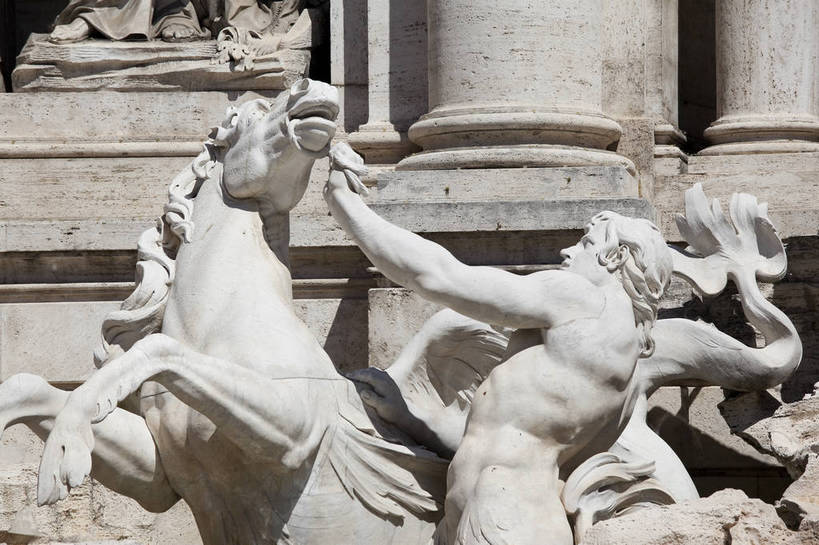 横图,彩色,室外,白天,旅游,度假,名胜古迹,标志建筑,地标,建筑,喷泉,雕塑,意大利,罗马,遗迹,艺术,雕像,图片,古城,建筑群,古典,古迹,文物,娱乐,建设,古建筑,地标建筑,享受,休闲,旅游胜地,放松,摄影,文明,古文明,世界文化遗产,许愿池,旅行,传统文化,bj174