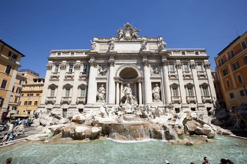 横图,彩色,室外,白天,旅游,度假,名胜古迹,标志建筑,地标,建筑,喷泉,雕塑,意大利,罗马,遗迹,艺术,雕像,图片,古城,建筑群,古典,古迹,文物,娱乐,建设,古建筑,地标建筑,享受,休闲,旅游胜地,放松,摄影,文明,古文明,世界文化遗产,许愿池,旅行,传统文化,bj174