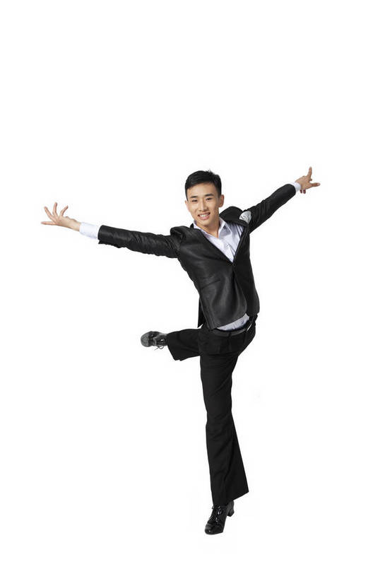 东方人,跳,竖图,彩色,室内,白天,抠图,白色背景,正面,时尚,跳舞,北京,中国,仅一个人,图片,健康,活力,可爱,平衡,自信,摄影,青春,动作,优美,国标舞,舞蹈服,弹性,乐观,技能,男人,男性,年轻男性,亚洲人,中国人,年轻人,舞蹈演员,跳跃,全身,影棚拍摄,礼服,愉快,舞蹈,bj174