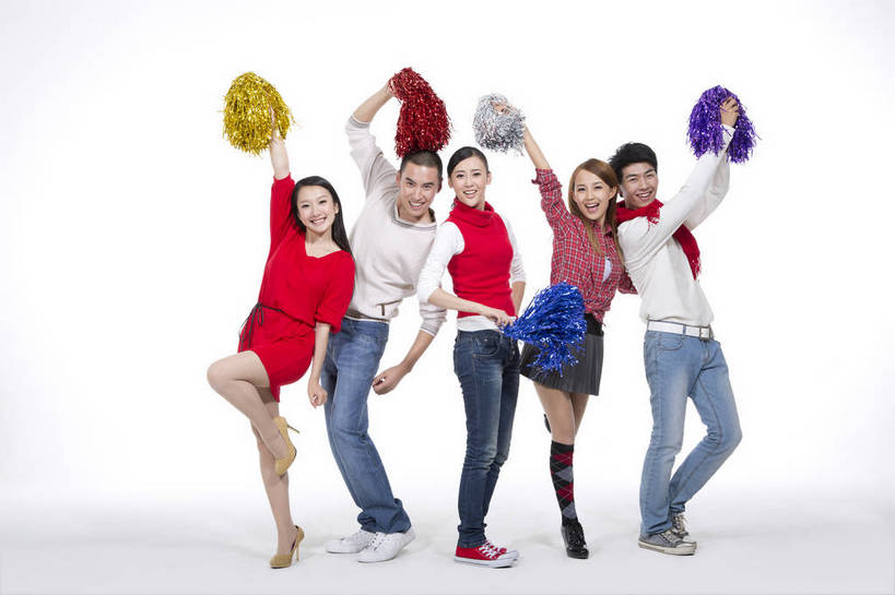 东方人,伙伴,跳,横图,彩色,室内,白天,抠图,白色背景,正面,侧面,时尚,跳舞,合作,团队,北京,中国,五个人,节日,庆祝,图片,许多人,文化,彩带,一群人,庆典,休闲,喜庆,休闲服,活力,可爱,美女,摄影,生活方式,舞动,纪念,青春,同伴,乐观,友情,男人,男性,年轻男性,年轻女性,女人,女性,亚洲人,中国人,年轻人,全身,影棚拍摄,高兴,愉快,bj174