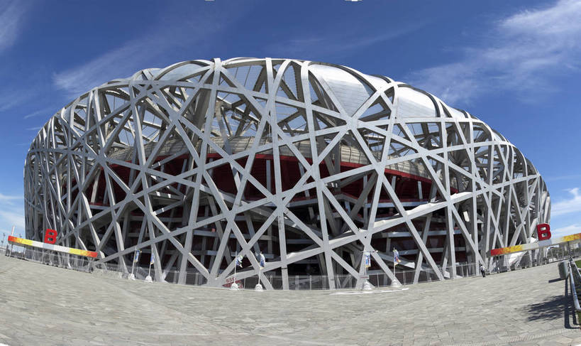 无人,体育馆,横图,彩色,室外,白天,旅游,建筑,北京,中国,鸟巢,图片,辉煌,旅游胜地,摄影,经济,公共设施,文明,中国文化,公共场所,发展,国家体育场,奥运场馆,繁荣,旅行,bj174