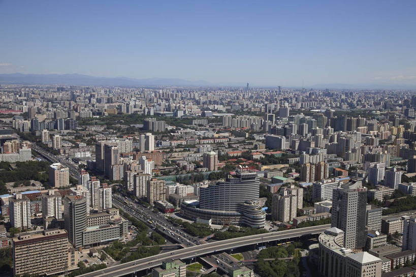 无人,横图,全景,俯视,彩色,室外,白天,旅游,城市风光,城市,道路,建筑,立交桥,北京,中国,图片,建筑群,交通,辉煌,现代建筑,远景,旅游胜地,摄影,文明,发展,繁荣,旅行,北京电视塔,bj174