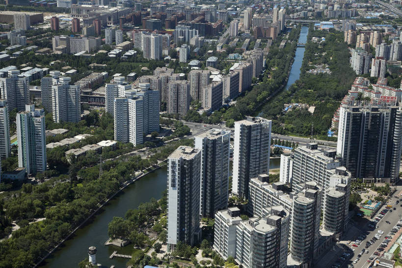 无人,横图,全景,俯视,彩色,室外,白天,旅游,城市风光,城市,建筑,北京,中国,图片,建筑群,辉煌,现代建筑,远景,旅游胜地,摄影,运河,文明,发展,繁荣,旅行,北京电视塔,bj174