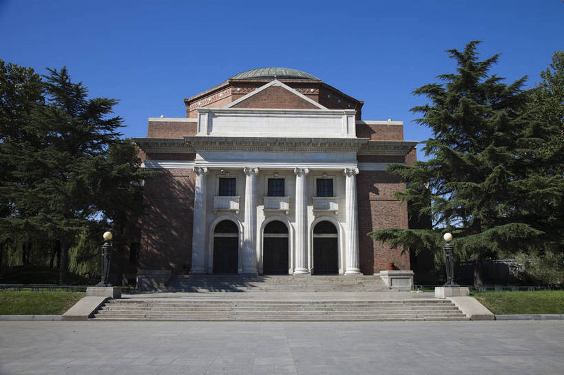 无人,学校,教学楼,横图,彩色,室外,白天,旅游,度假,草坪,名胜古迹,标志建筑,地标,建筑,北京,中国,遗迹,图片,建筑群,古典,古迹,文物,娱乐,建设,古建筑,校园,享受,休闲,旅游胜地,放松,摄影,文明,中国文化,古文明,旅行,清华园,清华大学,bj174