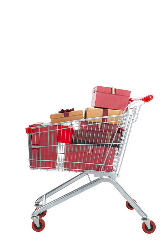 竖图,彩色,室内,特写,白天,留白,抠图,白色背景,购物,礼盒,购物车,北京,中国,春节,新年,节日,庆祝,图片,推车,纸盒,文化,庆典,喜庆,摄影,纪念,采购,影棚拍摄,传统节日,bj174